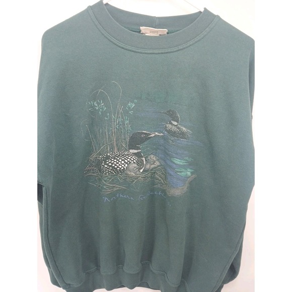 Northern Reflections Other - Vntg Northern Reflections Grandpa Core Wildlife Mallard Duck Graphic Crewneck M
